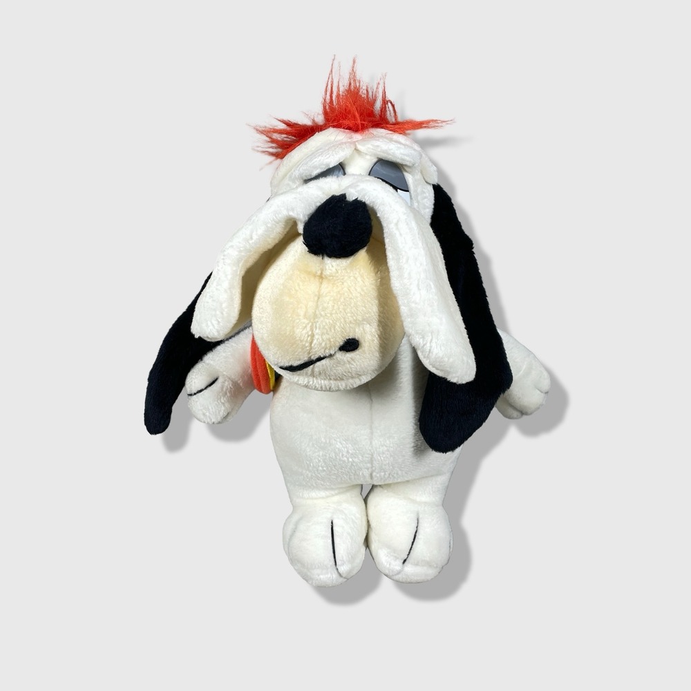 Vtg 1990 Droopy Dog Plush w Tom & Jerry Vest Stuffed Animal Toy Plushy 14"
